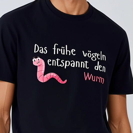 Das frühe vögeln entspannt den Wurm