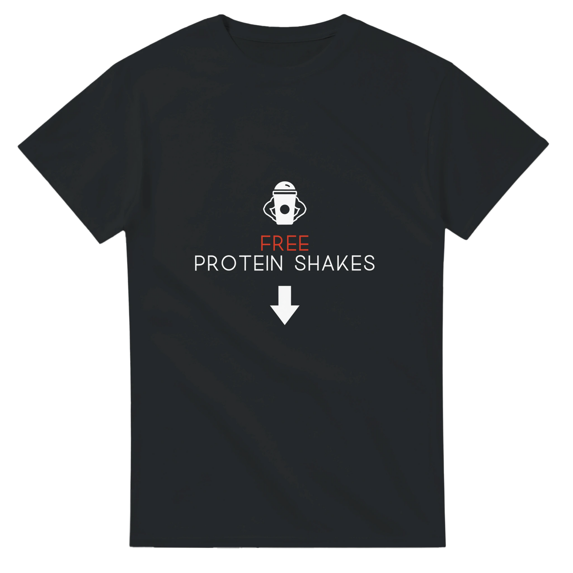 Lustiges T-Shirt | Geschenkidee | Free Protein Shakes 