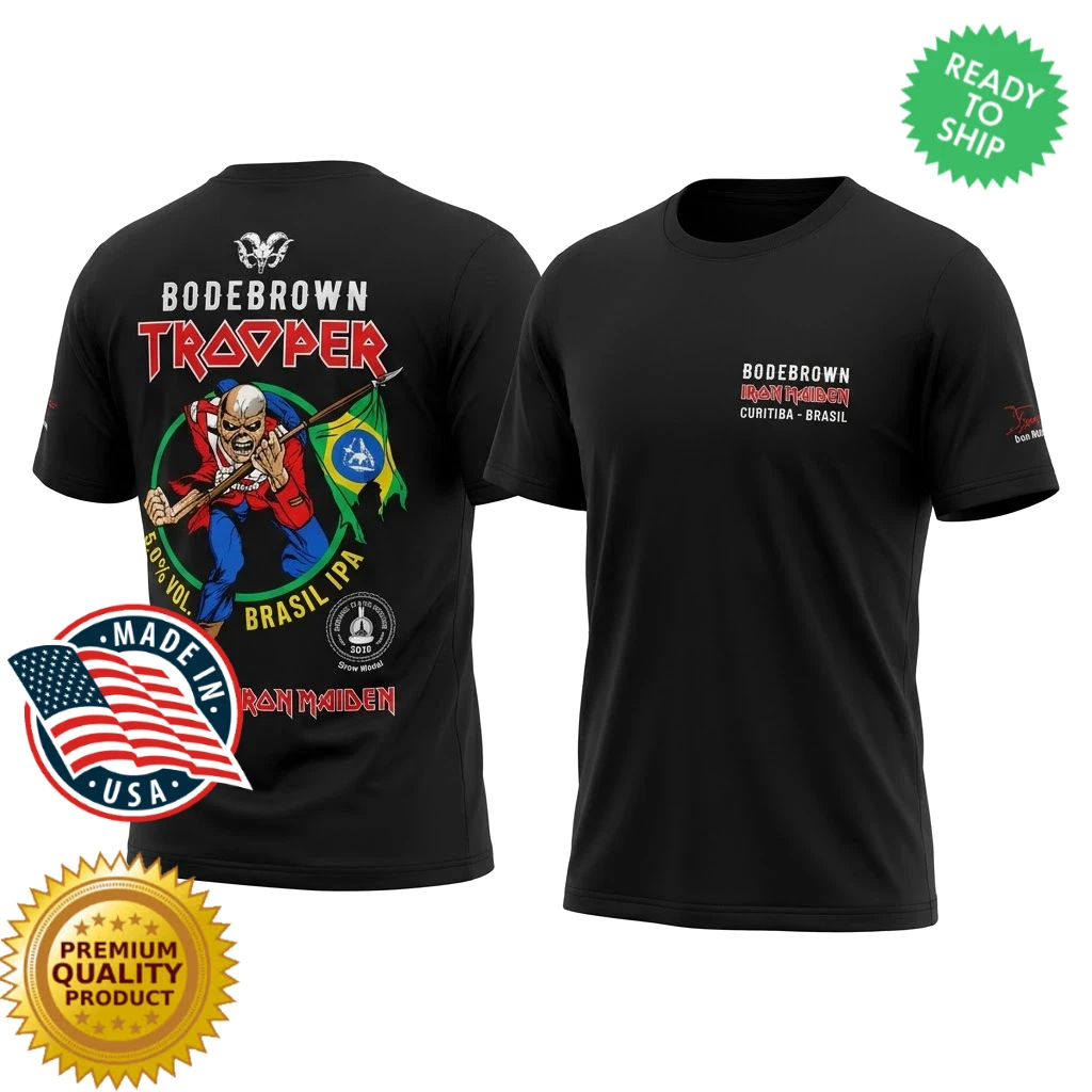 Iron Maiden Bodebrown Trooper Brasil IPA T-Shirt