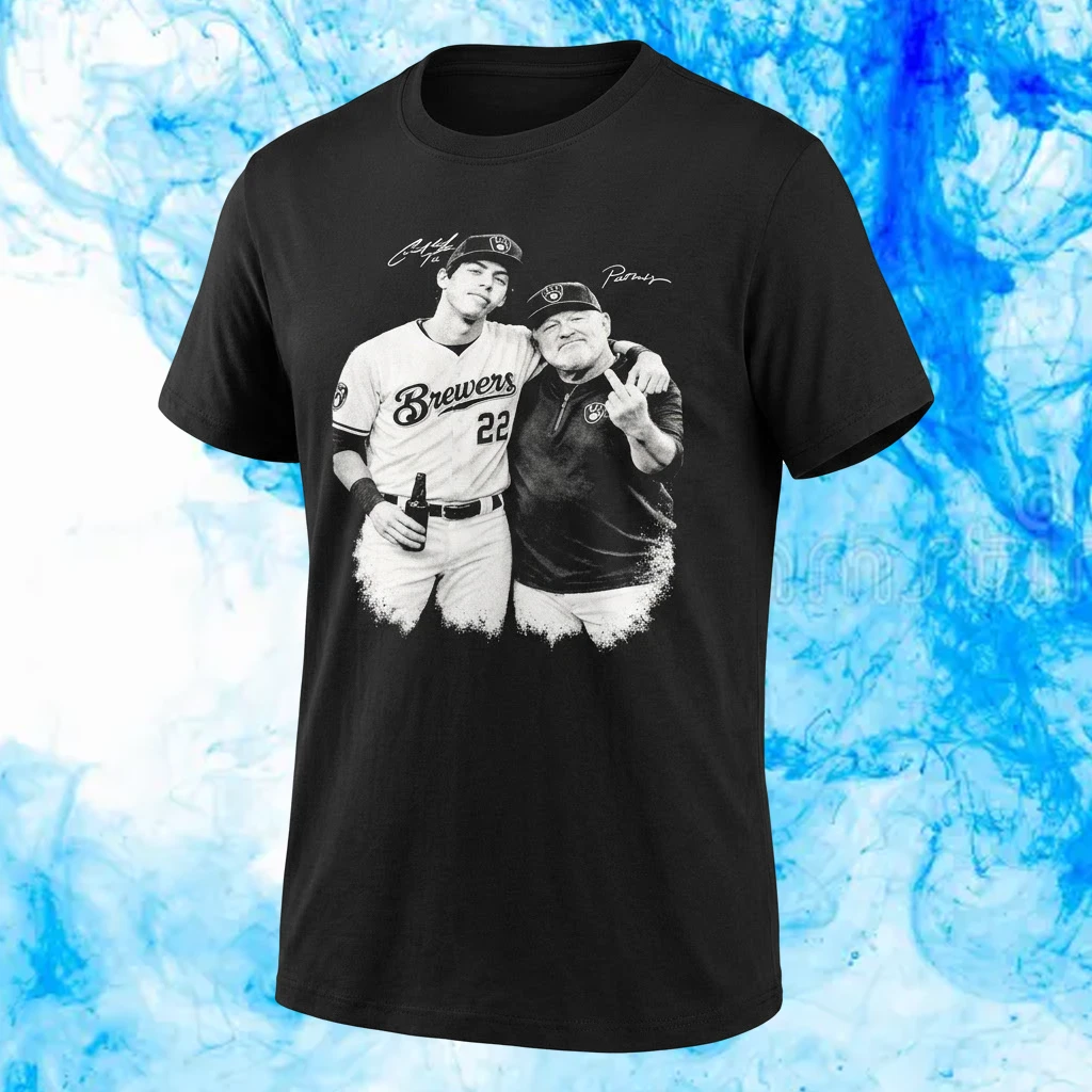 Christian Yelich Pat Murphy Smoking Beer Middle Finger Shirt
